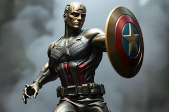 create comic book superhero or villain character