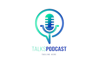 make a podcast cover art logo design