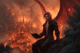 draw your warcraft or fantasy oc character for dnd character