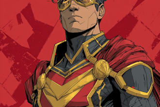 a dc or marvel style comic book superhero or villain