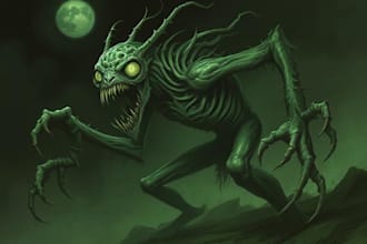design horror creature concept art