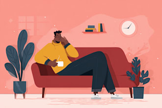 design 2d flat modern vector illustration for landing web