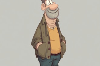 do custom cartoon illustration or character