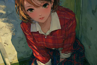 draw cute and beautiful anime art