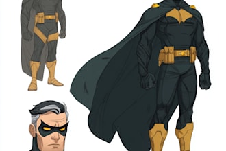 draw your portrait or character in pop art comic style