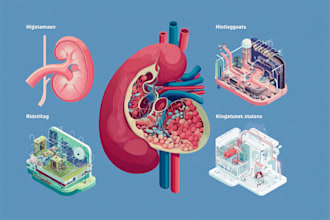 create scientific and medical illustration or logo