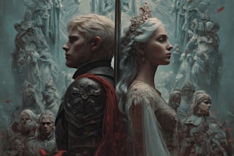 make a urban book cover, fantasy or fiction in