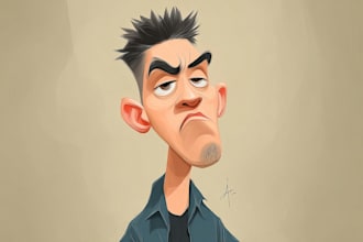 create bighead cartoon caricature from your photo
