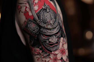 create super artistic tattoo designs in japanese style