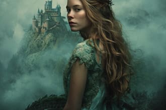 create an epic fantasy book cover