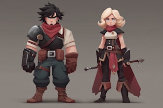 draw anime, games, or original characters  art