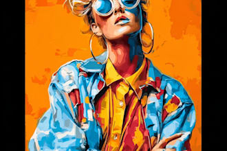 draw  pop art and any portrait