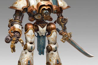 cyborg and robot character
