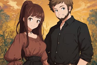create a beautiful couple portrait