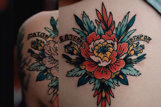 do neo traditional and oldschool tattoo designs