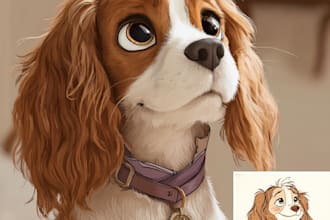 draw a disney pete portrait cartoon from disney portrait