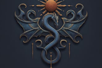 envision unique fantasy cyberpunk horror logo for games books and music