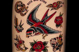 make a traditional japanese irezumi tattoo