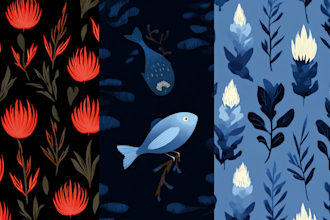design vector repeat patterns for textiles