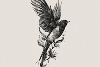 draw a tattoo design for a small tattoo