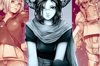 draw commission into anime or manga style art