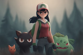 draw you as a pokemon trainer
