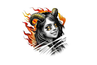 design unique neck tattoo logo