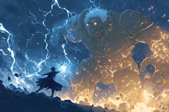 illustrate fantasy art creatures and character art
