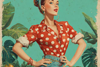 create an pin up girl and pin up girl
