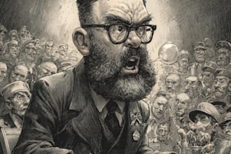 make a political or satirical cartoon