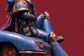 make a warhammer 40k space marine impression