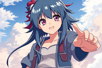 draw you as anime character style