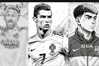 drawing cartoon sport illustration football