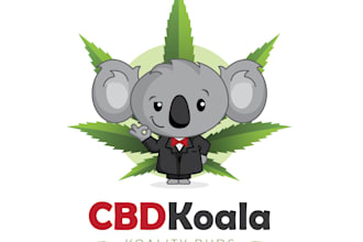 do modern super professional koala logo design
