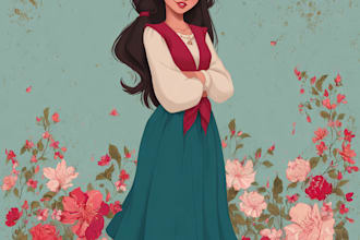 make a disney cartoon portrait