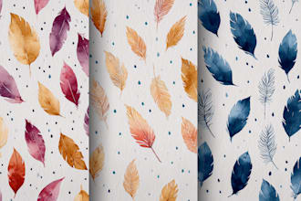 paint and design watercolor seamless patterns or prints