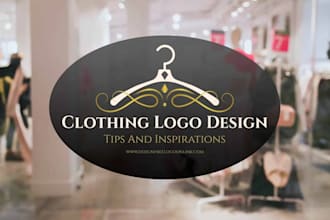 do creative impressive clothing logo design with copyright