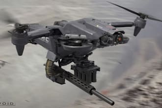 do aircraft design vtol uav 3d drone design and aerospace vehincles 3d logo