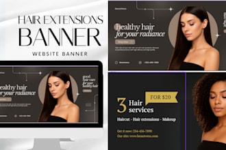 design, redesign hair extension shopify store hair stylist makeup beauty website