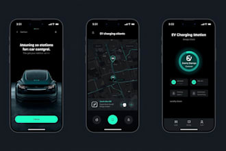 build a custom ev charging, car charging and car renting app