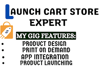 design and redesign a launch cart stan store website, digital website