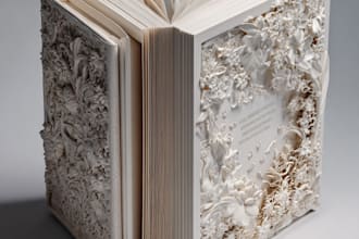 design interior book layout, formatting with cover