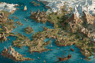 fantasy map illustration dnd world map