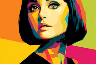 make a unique street pop art illustration
