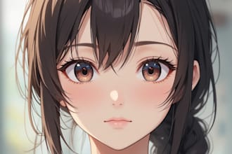 draw anime portrait illustration