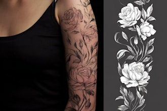 do sleeve tattoo design tattoo cover up custom tatoo design