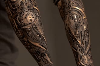 create a tattoo design of tattoo sleeve