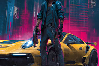 create cyberpunk character art