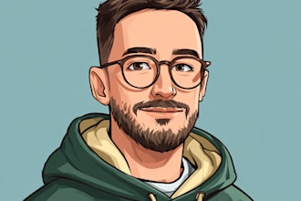 draw avatar, cartoon caricature for profile in 24 hours