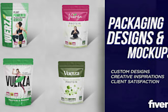 packaging design and mockups